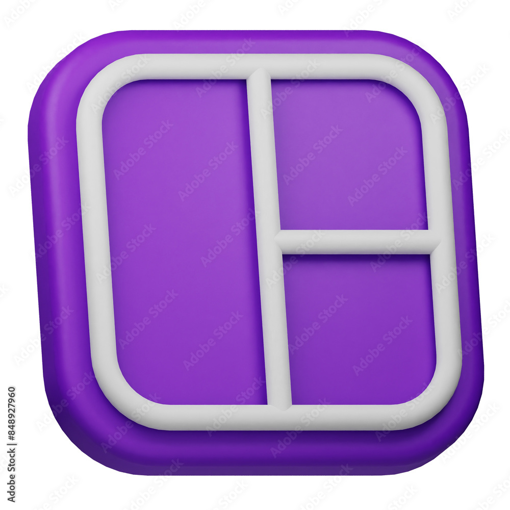 layout 3d icon isolated on the transparent layout 3d icon isolated on the transparent