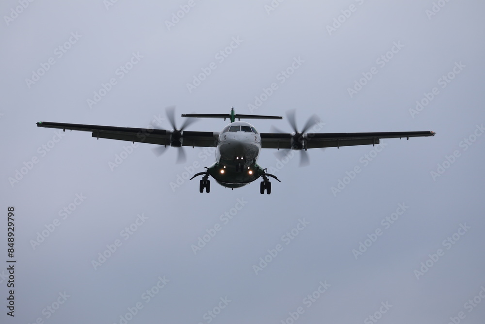 Fototapeta premium Plane is landing.