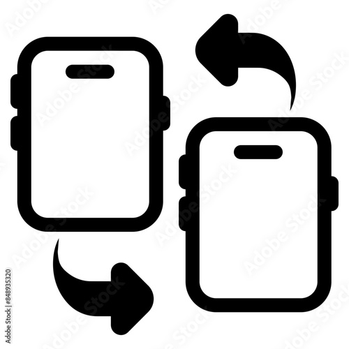 sharing data mobile phone icon