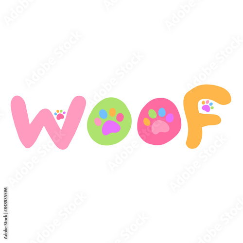 WOOF perro (color).