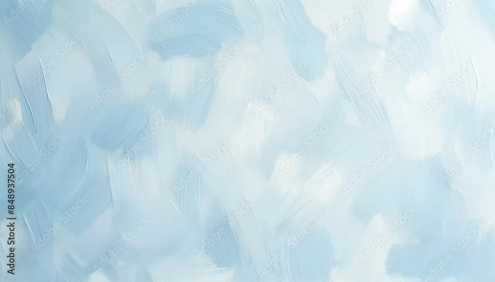 Obraz premium A simple painted wall texture wallpaper in light blue