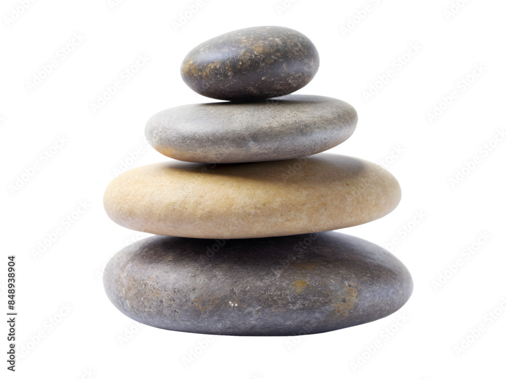 Pyramid of 3 Zen stones pebble rock white background Pyramid of 3 Zen stones pebble rock white background