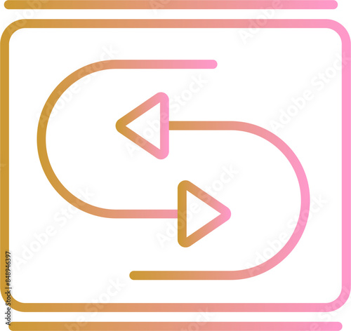 Reverse Arrow Vector Icon
