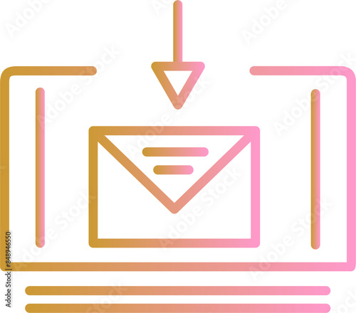 Mail Download Vector Icon