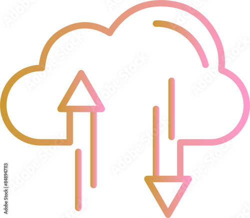 Cloud Storage Vector Icon
