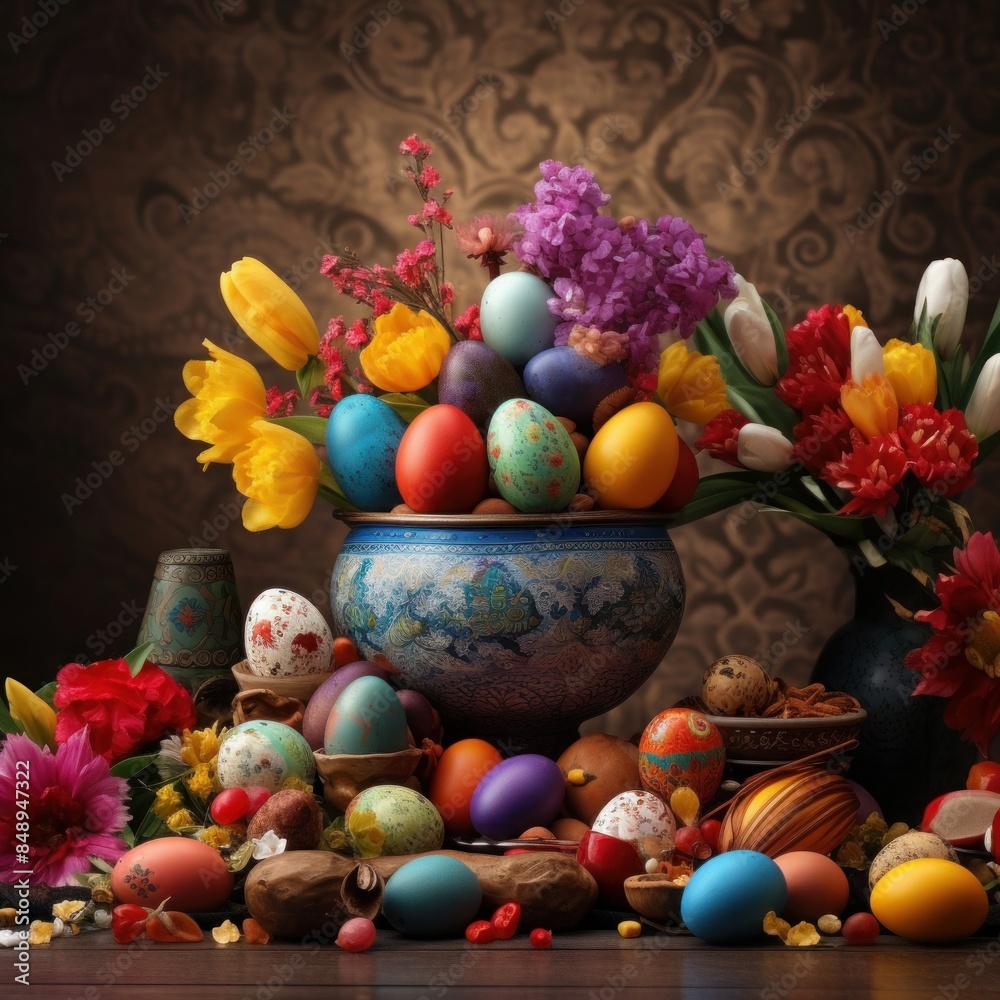 Nowruz Festivals colorful background design best quality hyper realistic wallpaper image Nowruz Festivals colorful background design best quality hyper realistic wallpaper image