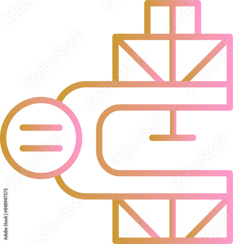 Clamp Vector Icon