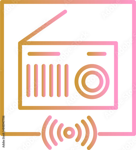 Radio Vector Icon