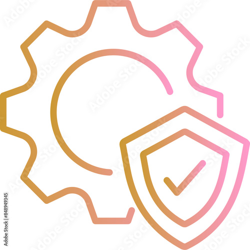 Protected System Vector Icon