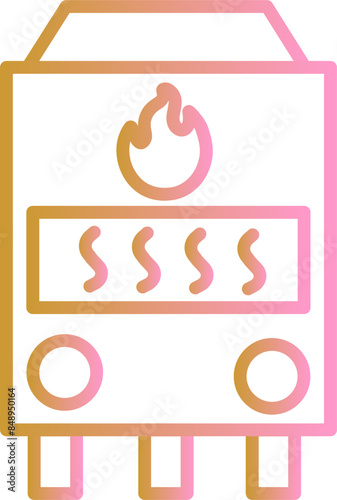 Gas Furnace Vector Icon