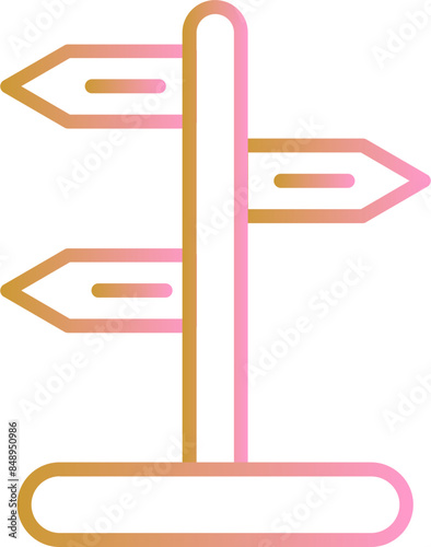Signpost Vector Icon