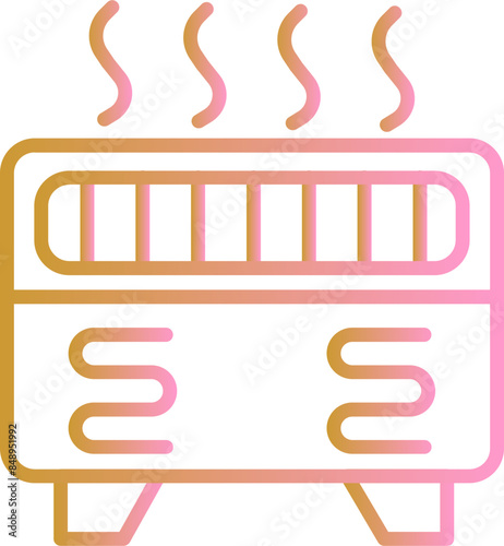 Convection Heater Vector Icon
