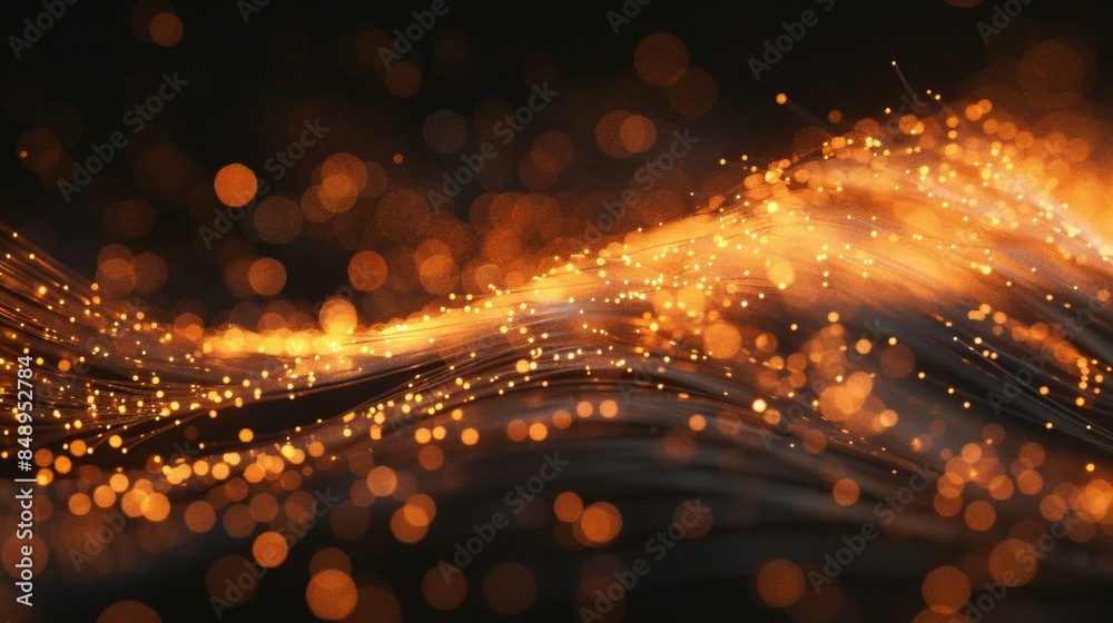 Abstract Golden Light Waves Abstract Golden Light Waves