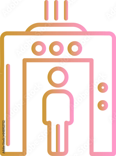 Airport Security Vector Icon