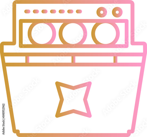Dishwasher Vector Icon
