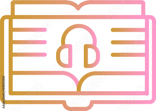 Audio Book Vector Icon