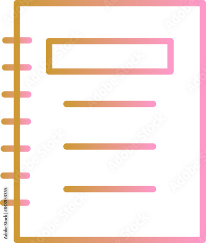 Notepad Vector Icon