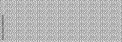 Vector illustration of a pattern with black polka dots on a white background for websites and banners.