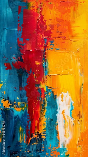 Vibrant Canvas of Abstract Color Explosions