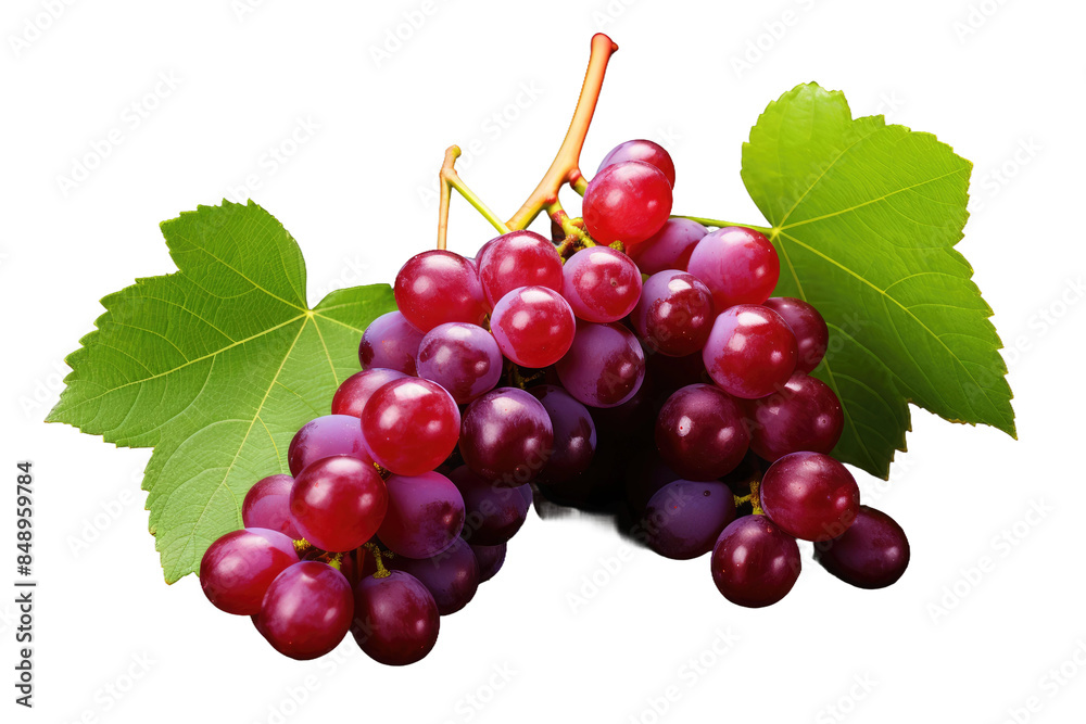 Fototapeta premium Dance of the Grape Spirits on a Clear PNG or White Background.