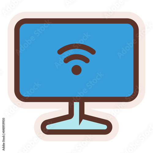 computer internet wifi sticker