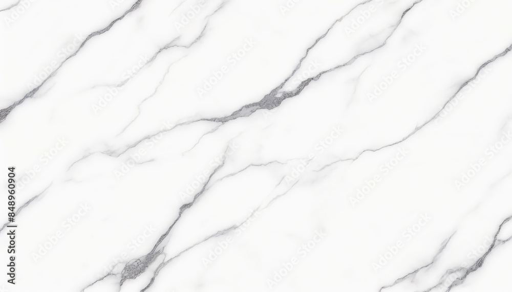 Refined white marble wallpaper with fine gray veining Refined white marble wallpaper with fine gray veining