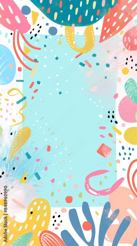 Colorful Abstract Birthday Card Colorful Abstract Birthday Card