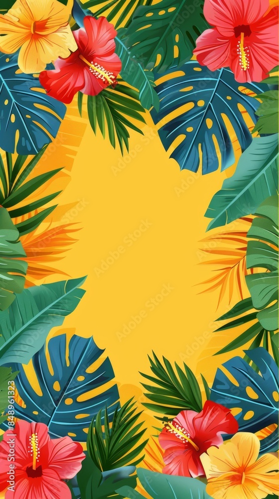 Tropical Summer Card Tropical Summer Card