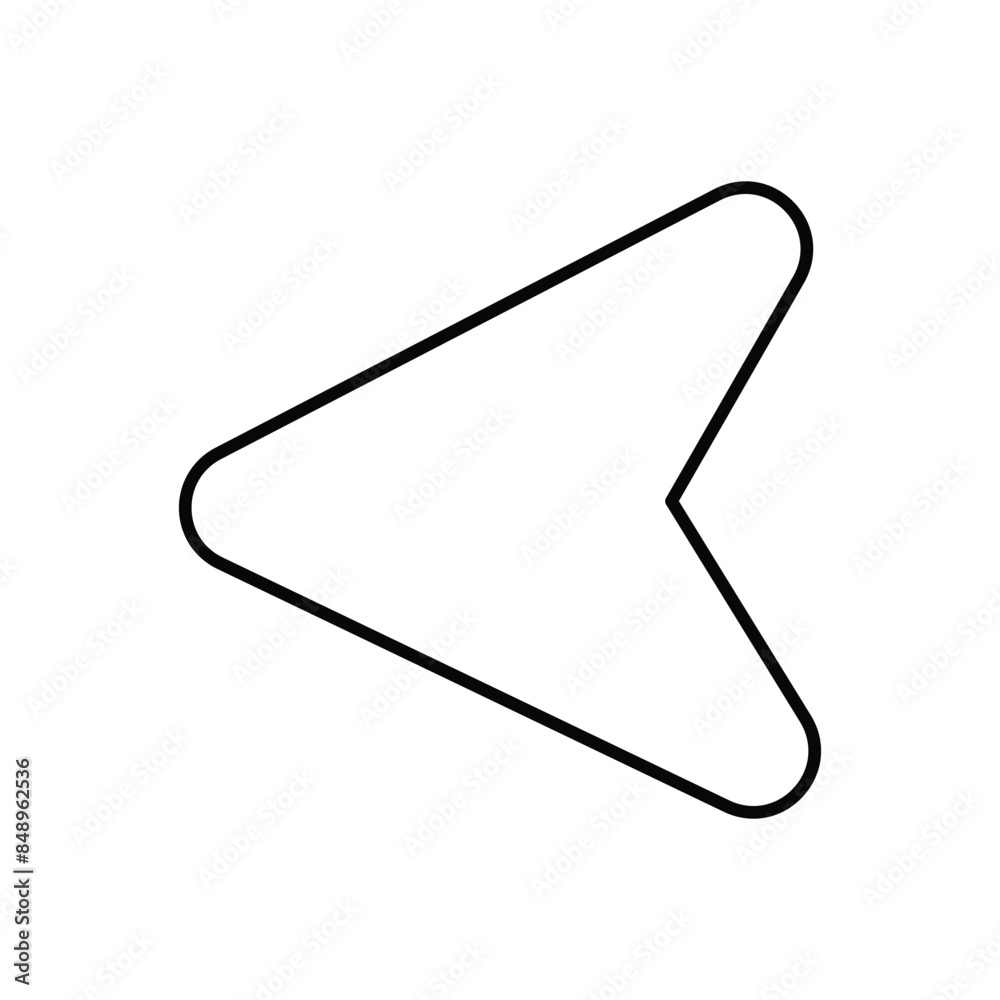 Arrow left icon design with white background stock illustration Arrow left icon design with white background stock illustration