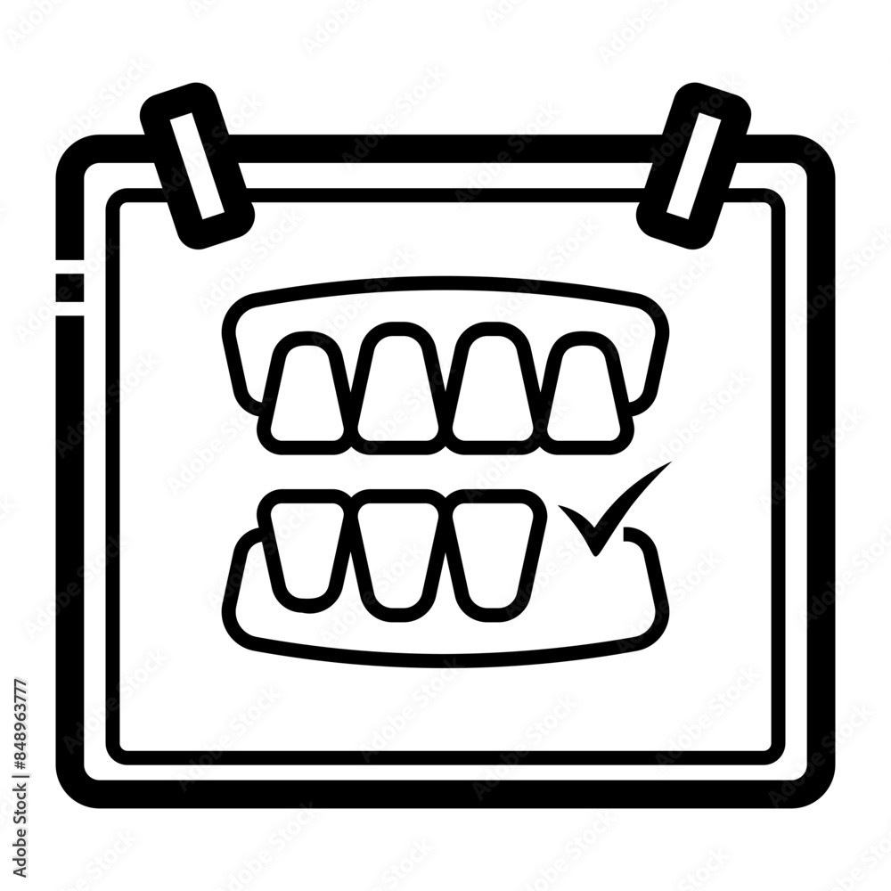 Fototapeta premium orthopantomogram icon