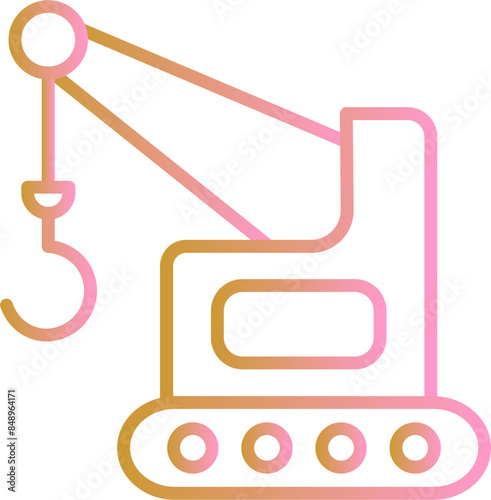 Lifter Crane Vector Icon