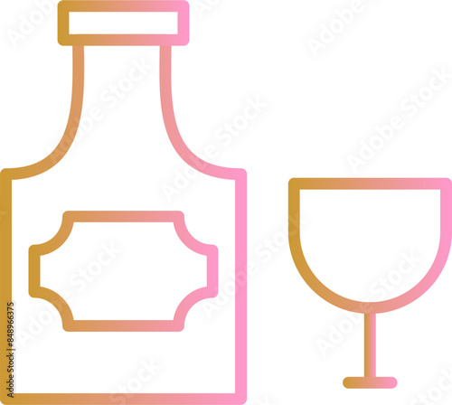 Bottle of Rum Vector Icon