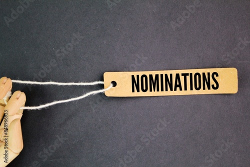 tag the paper with the word NOMINATIONS photo