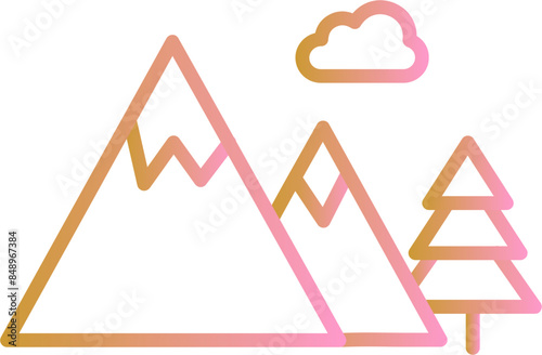 Mountain Vector Icon