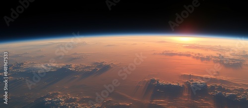 Wallpaper Mural Photograph taken from near space 20km above the surface with a real copy space image Torontodigital.ca