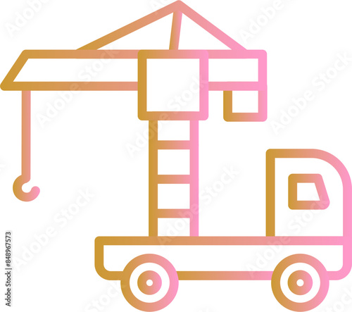 Lifter Crane Vector Icon