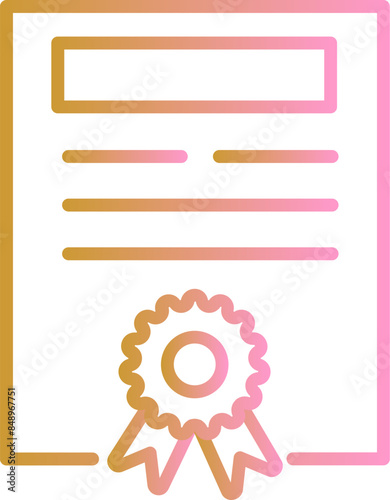 Certificate Vector Icon