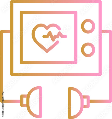 Defibrillator Vector Icon