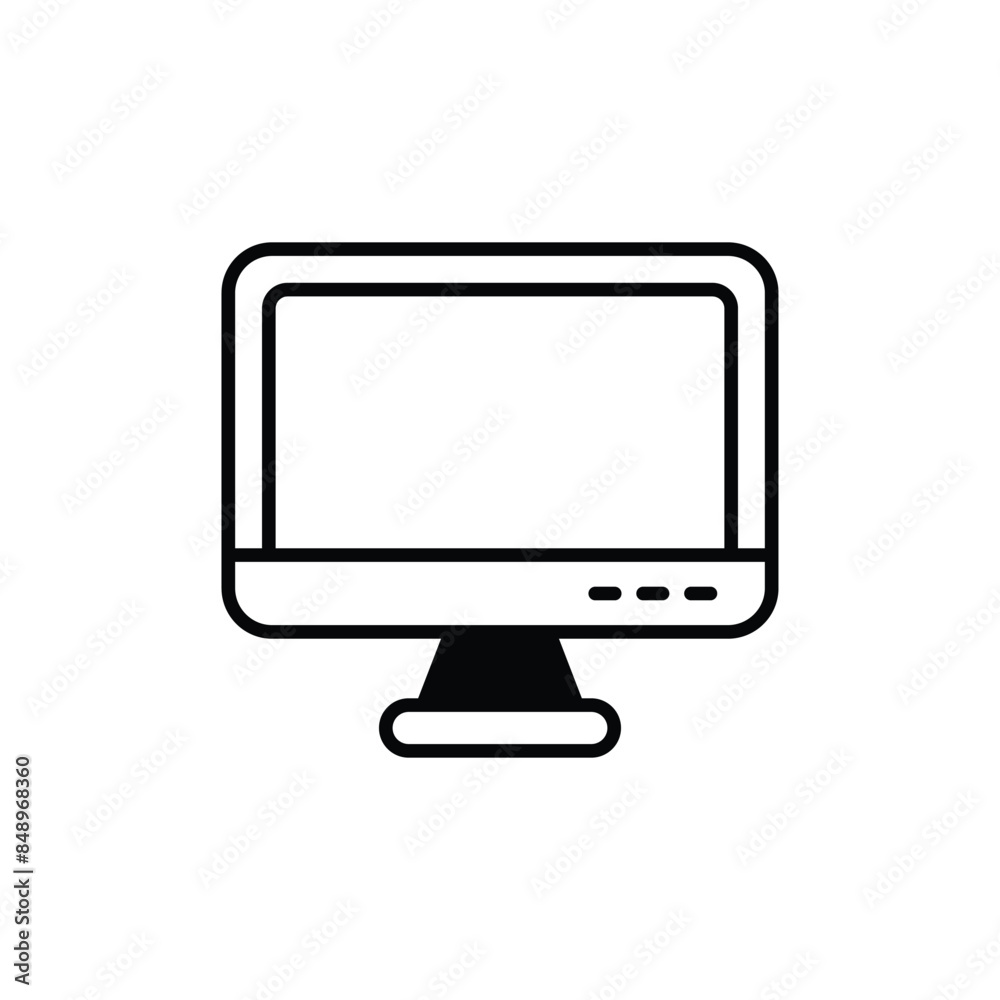 Computer icon design with white background stock illustration Computer icon design with white background stock illustration