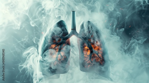 Harmful Effects of Cigarette Smoke on Lungs photo