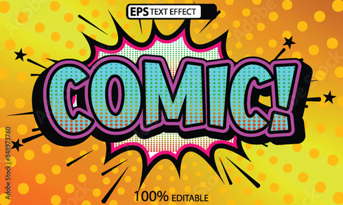 Comic text effect