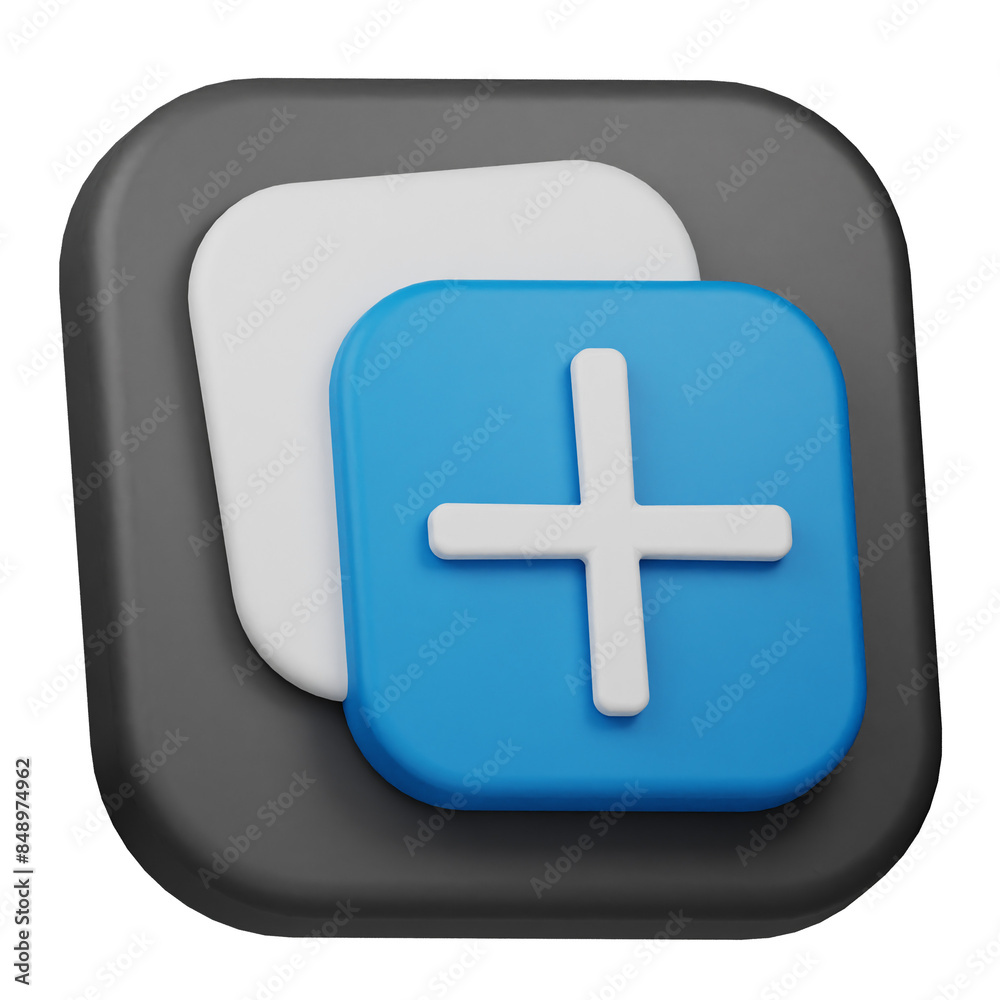 Fototapeta premium template 3d icon isolated on the transparent