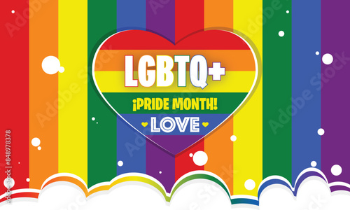 LGBT+ Pray Month heart