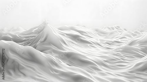waves white background