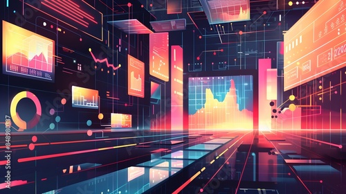 Illustration of As AI impacts search results, traditional metrics like rankings are becoming less relevant. New metrics such as rich snippet visibility. Ai Generate.