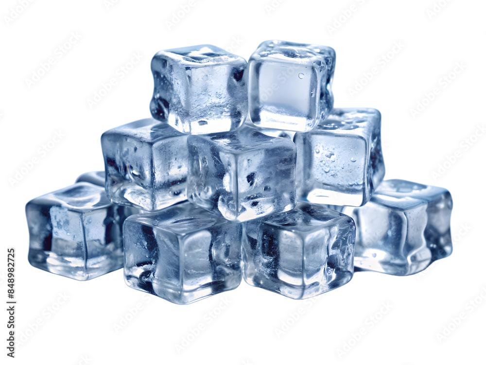 A Pile of Small Ice Cubes A Pile of Small Ice Cubes