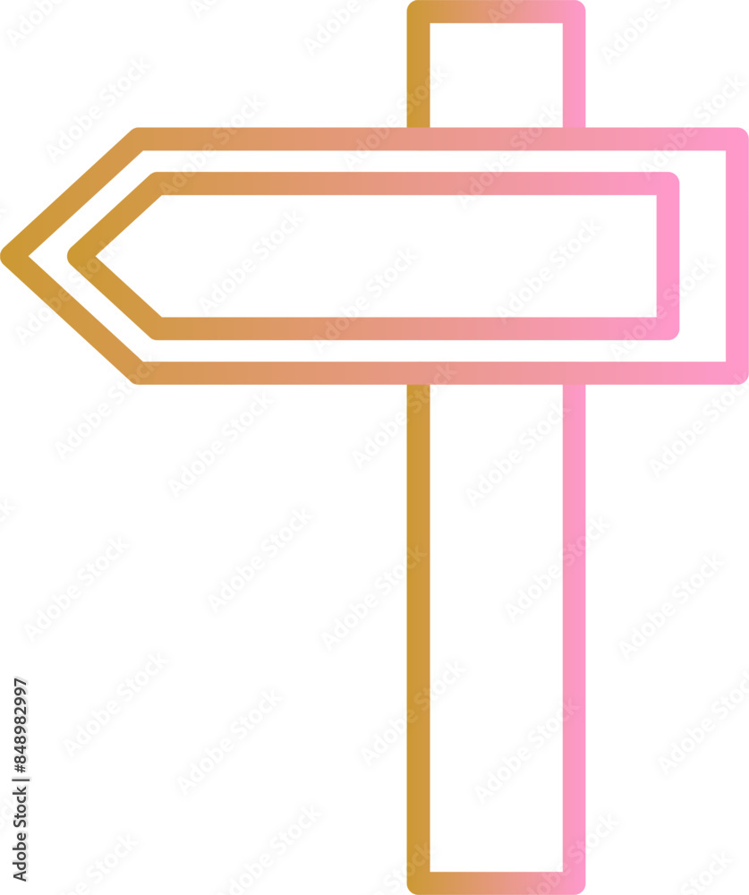 Fototapeta premium Arrow Left Vector Icon