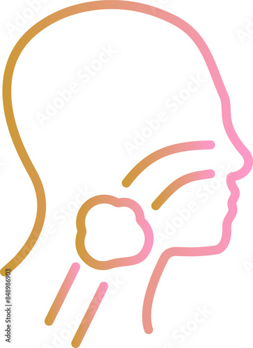 Throat Cancer Vector Icon