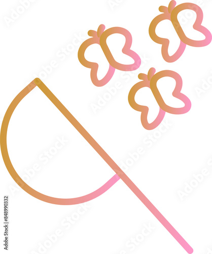 Butterfly Catcher Vector Icon
