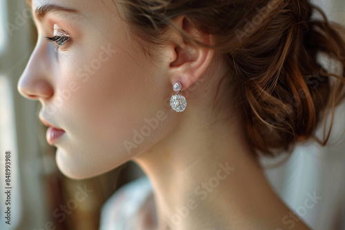 stylish girl wearing a stylish earring